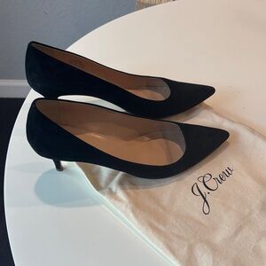 J. Crew Elegant Black suede Heels (10)